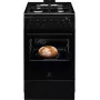 Electrolux Série 600 Fogão a gás com forno elétrico, preto, 50 cm
