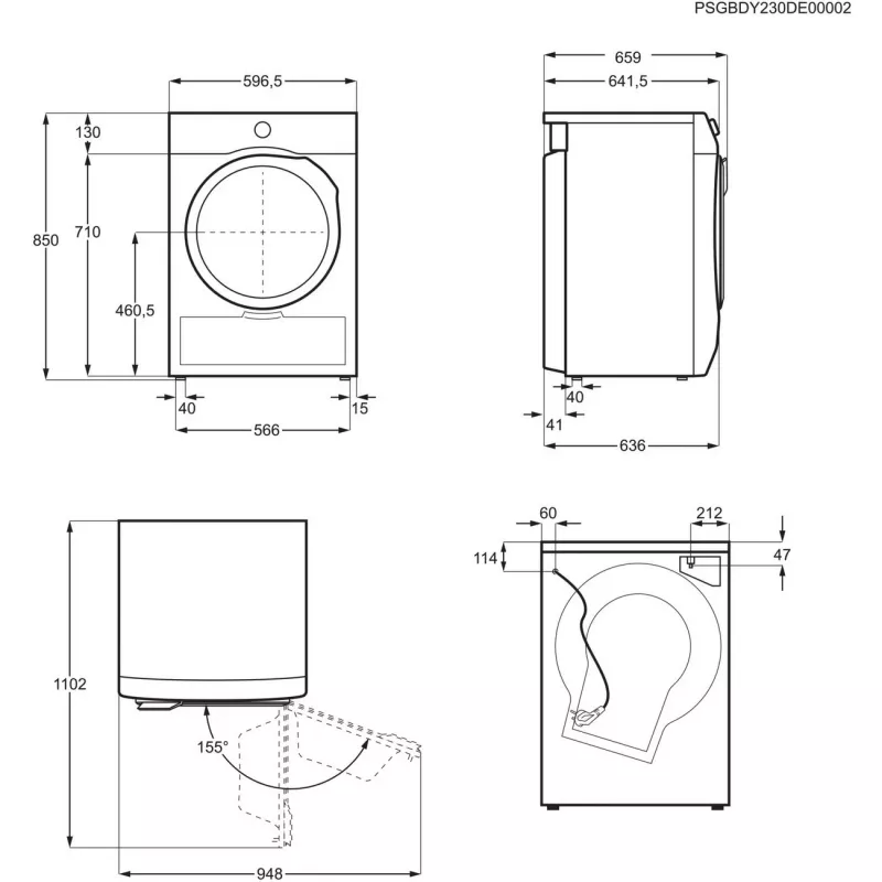 Electrolux 700 DelicateCare Máquina de secar roupa com bomba de calor 9kg