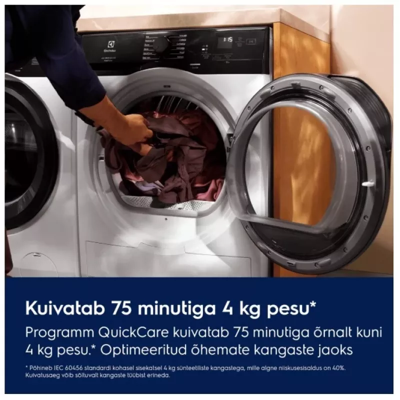 Electrolux EW6D98BEE máquina de lavar e secar independente, 8 kg lavagem / 5 kg secagem, 1600 rpm, branco
