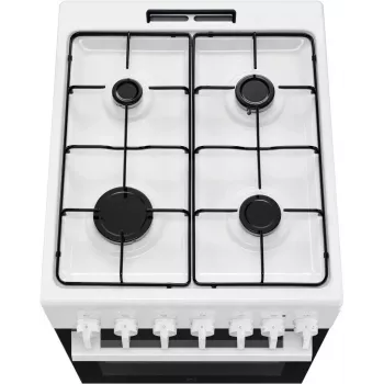 Fogão independente Electrolux LKK520032W com placa a gás e forno elétrico, 50 cm, branco