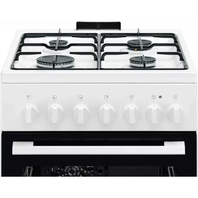 Fogão independente Electrolux LKK520032W com placa a gás e forno elétrico, 50 cm, branco