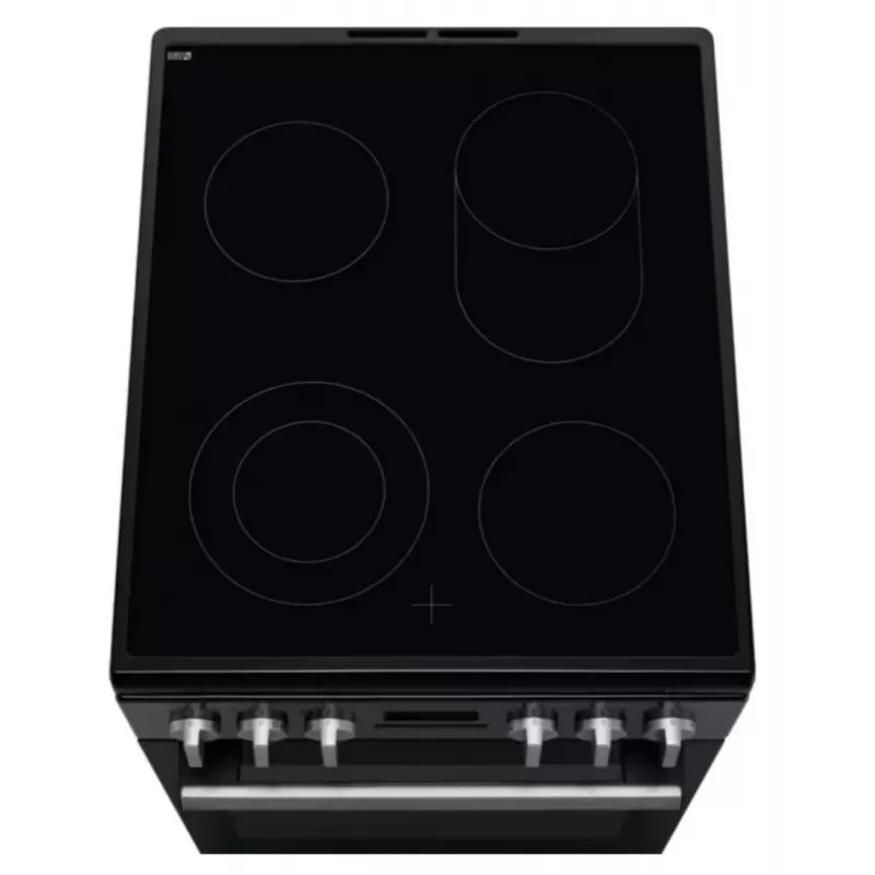 Electrolux LKR564275K fogão elétrico independente com placa vitrocerâmica e forno de convecção, preto