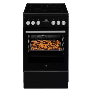 Electrolux LKR564275K fogão elétrico independente com placa vitrocerâmica e forno de convecção, preto