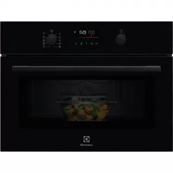 Micro-ondas combinado de encastrar com grelhador Electrolux LVM6E46Z, 46 L, 900 W, controlo tátil, preto