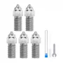 Conjunto de bicos em aço temperado ELEGOO Neptune 4 / 4 Pro (0,4 mm x3, 0,6 mm x1, 0,8 mm x1)