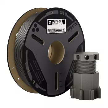 ELEGOO PETG-CF filamento (cinzento) 1,75 mm 500 g PETG reforçado com fibra de carbono para impressoras 3D FDM