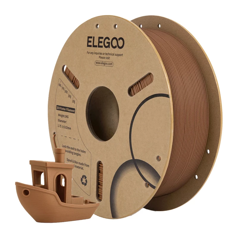 Filamento ELEGOO PLA Wood (Indian Oak) 1,75 mm 1 kg