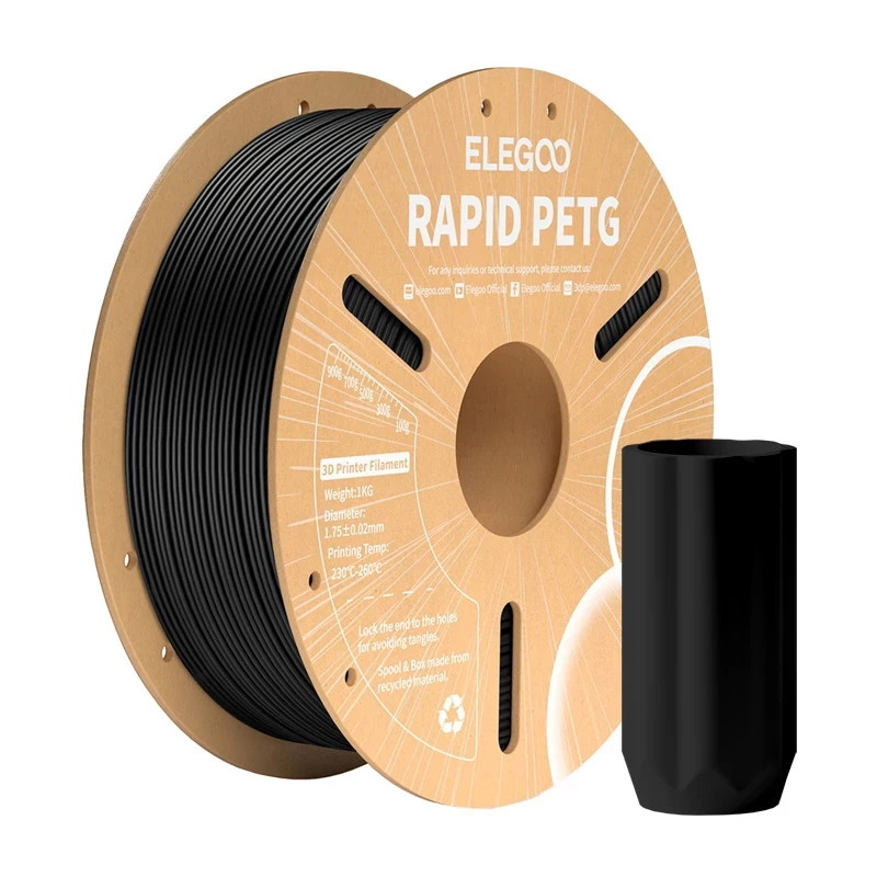 Filamento ELEGOO Rapid PETG (preto)