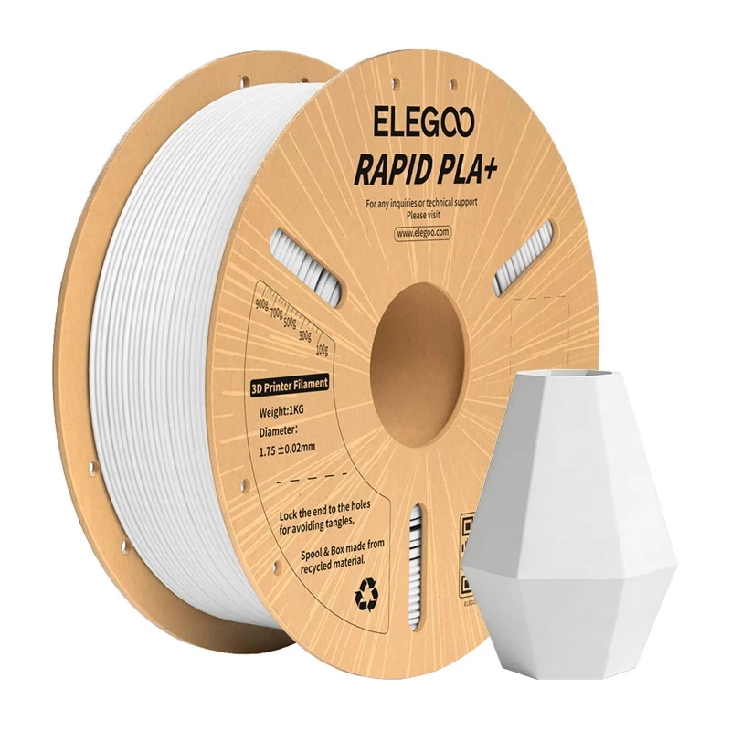ELEGOO Rapid PLA+ Filamento (branco) 1,75 mm 1 kg