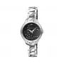 ELIXA Woman E119L483 Relógio de Quartzo Analógico 30mm Aço Inoxidável Mesh Preto