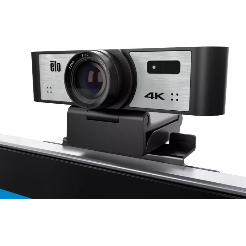 Kit de câmara de conferência 4K Elo com USB-C, telecomando, cabo de 1,8 m, compatível com ecrãs táteis da série Elo 03 (E988153)