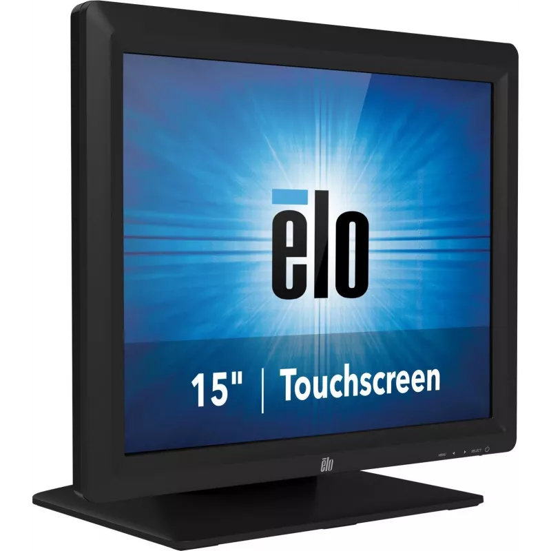 ELOTOUCH ET1517L monitor tátil 15 polegadas, XGA 1024x768, AccuTouch resistivo, VGA, DVI-D, USB, cinzento