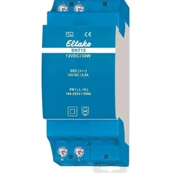 Eltako SNT15-12VDC/30W fonte de alimentação para calha DIN 12V DC 2,5A 30W 20000167
