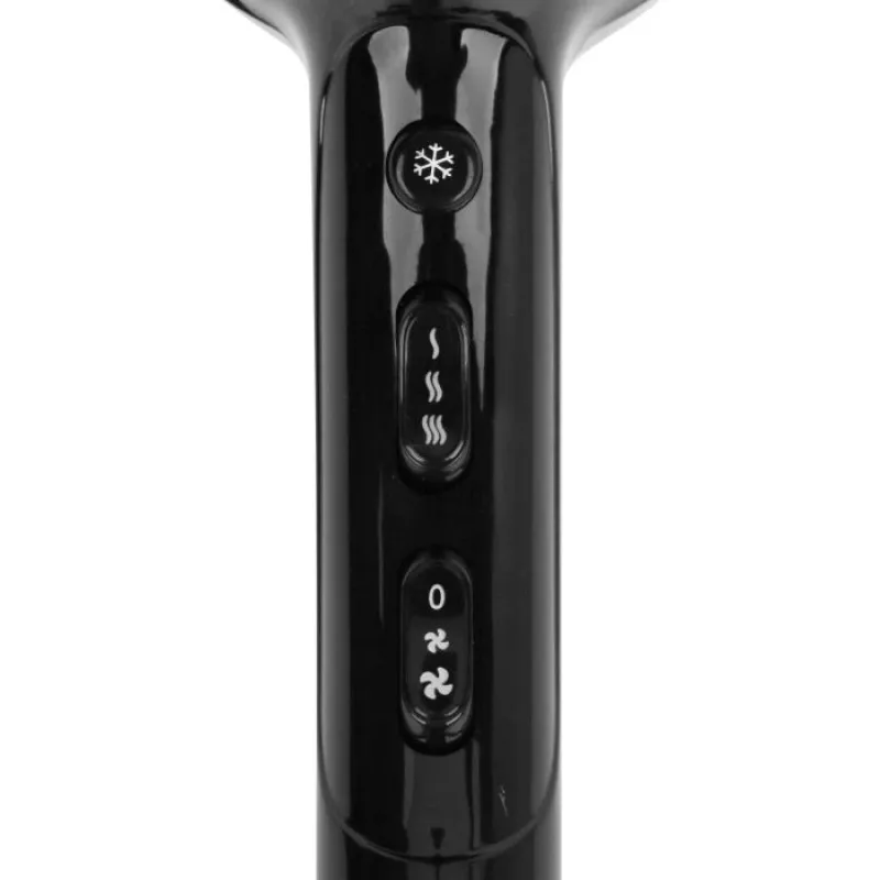 Emerio HD-122192 Secador de cabelo, 2200 W, preto, cor única, argola de suspensão, 1 unid.