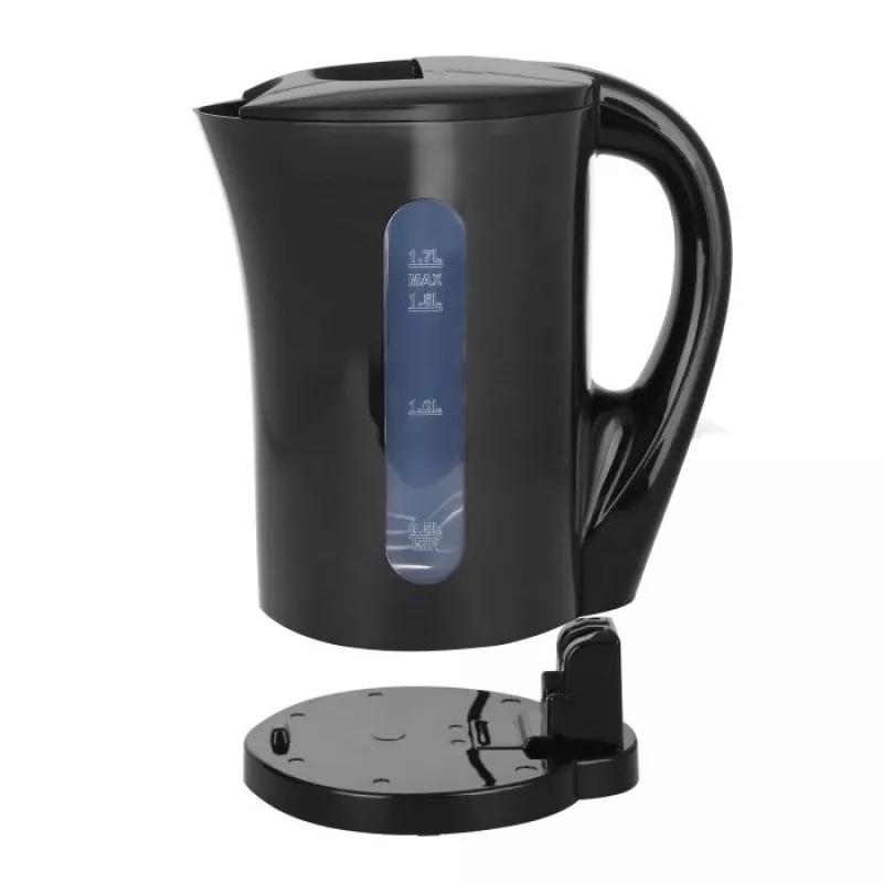 Emerio WK-123483 chaleira elétrica 1,7 L preta 2200 W sem fios com indicador de nível de água