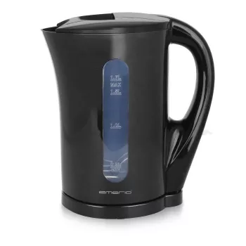Emerio WK-123483 chaleira elétrica 1,7 L preta 2200 W sem fios com indicador de nível de água
