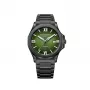EMILE CHOURIET cronógrafo de homem automático 41mm mostrador preto bracelete de pele preta 081172GHHE8H