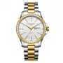 EMILE CHOURIET relógio automático homem 091155G656280 40mm aço inoxidável mostrador cinzento antracite pele preta