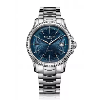 Relógio automático de homem EMILE CHOURIET 40mm aço inoxidável mostrador preto