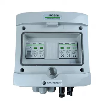 EMITER DCAC Caixa de junção fotovoltaica hermética IP65 com SPD Noark Tipo 2, 1 string, 1 MPPT, 16A monofásico