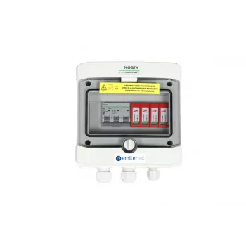 Quadro elétrico de montagem AC hermético IP65 Emitter com para-raios AC Dehn Tipo 2, 16A 3 fases