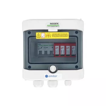 EMITER Quadro elétrico de montagem AC Hermetic IP65 EMITTER com descarregador AC Tipo 2 para sobretensões, 10A 3-F