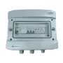 Quadro elétrico ligado AC Hermetic IP65 EMITTER com para-raios AC Noark Tipo 1+2, 50A 3 fases, RCD Tipo A 63A/300mA