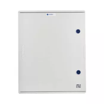 Combinação de aparelhagem AC hermética IP66 com para-raios AC Dehn Tipo 1+2, 80A 3F, FR 100A, fases sinalizadas