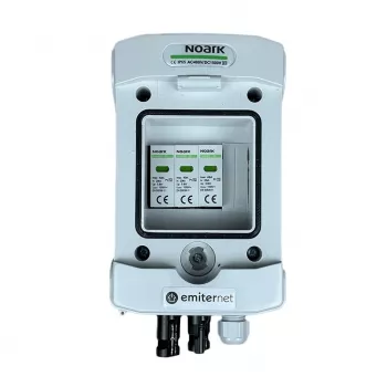 EMITER Quadro elétrico ligado DC hermético IP65 EMITTER com para-raios DC Noark 1000V tipo 2, 1x string PV, 1x MPPT