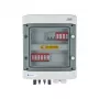 Quadro elétrico EMITER ligado DCAC hermético IP65 EMITER com para-raios DC Dehn 1000V Tipo 2, 2 x string PV, 2 x MPPT // e AC Dehn Tipo 2, 10A 3-F