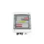 EMITER Aparelhagem Anexada DCAC Hermética IP65 EMITTER com Descarga de Sobretensão DC Dehn 1000V Tipo 2, 2 x PV-String, 2 x MPPT // og. AC Dehn Tipo 2, 20A 3 Fases