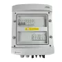 Quadro elétrico EMITER ligado DCAC hermético IP65 com descarregador de sobretensão DC Noark 1000V Tipo 2, 2 x string PV, 2 x MPPT // AC Noark Tipo 2, 10A 3 fases