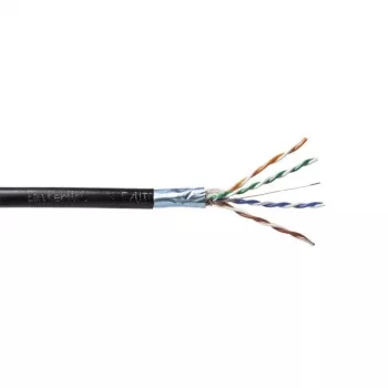 EmiterNet Cabo FTP (F/UTP) Cat.5e externo com gel, 4x2x0,5 PE+GEL, preto
