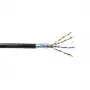 EmiterNet Cabo FTP (F/UTP) Cat.5e externo com gel, 4x2x0,5 PE+GEL, preto