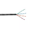 Cabo UTP Cat.5e Gel-Filled Exterior EmiterNet, Cobre Puro, 4x2x0,5mm, Bainha PE, Preto, 305m