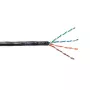 Cabo UTP Cat.5e Gel-Filled Exterior EmiterNet, Cobre Puro, 4x2x0,5mm, Bainha PE, Preto, 305m