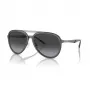 Óculos de sol EMPORIO ARMANI EA2145-33578G para homem armação de metal preta mate lentes cinzentas degradê 59mm