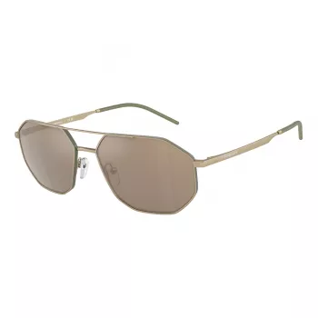 Óculos de sol de homem EMPORIO ARMANI EA2147-30025A preto mate cinzento retangulares