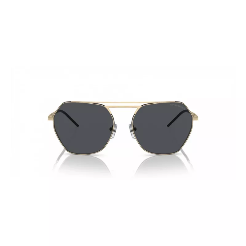 EMPORIO ARMANI EA2148-301387 Óculos de sol homem, armação preta mate, lentes cinzento-escuro, 56 mm