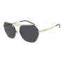 EMPORIO ARMANI EA2148-301387 Óculos de sol homem, armação preta mate, lentes cinzento-escuro, 56 mm
