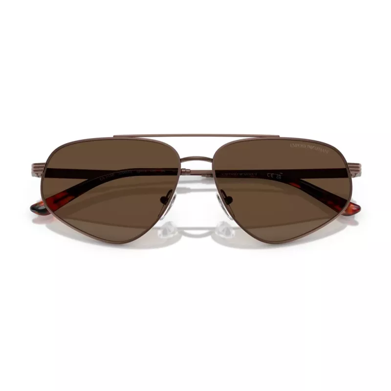 Óculos de sol de homem EMPORIO ARMANI EA2156-300673, preto mate, lentes cinzentas escuras, 59 mm