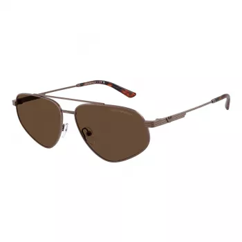 Óculos de sol de homem EMPORIO ARMANI EA2156-300673, preto mate, lentes cinzentas escuras, 59 mm