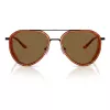 Óculos de sol de homem EMPORIO ARMANI EA2163-3001OR - armação preta brilhante, lentes cinzentas escuras, 56 mm
