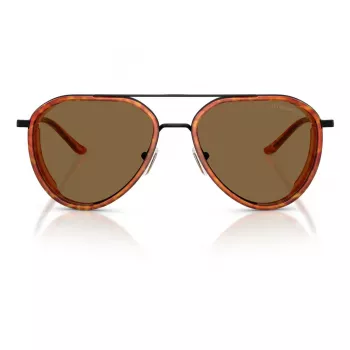 Óculos de sol de homem EMPORIO ARMANI EA2163-3001OR - armação preta brilhante, lentes cinzentas escuras, 56 mm