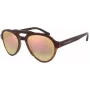 Óculos de sol retangulares de homem EMPORIO ARMANI EA4128F57494Z, armação preta mate, lentes cinzentas, 54/21/140 mm
