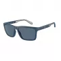 Óculos de sol retangulares EMPORIO ARMANI EA4219-576380 para homem - armação preta mate, lentes cinzentas, 57 mm