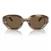 Óculos de sol retangulares EMPORIO ARMANI EA4230U614973 preto mate cinzento escuro 48 mm