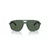 Óculos de sol de homem EMPORIO ARMANI EA4236U619071 - armação quadrada de inspiração piloto preta mate, lentes cinzentas escuras, 59 mm