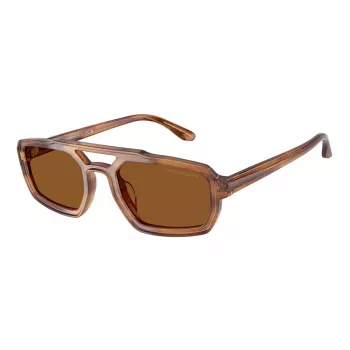 Óculos de sol para homem EMPORIO ARMANI EA4240U620373 - armação preta mate, lentes cinzento-escuro, 53 mm