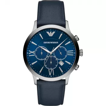 Relógio cronógrafo de homem Emporio Armani Luigi aço inoxidável mesh AR11226